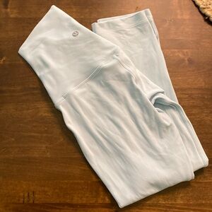 Lululemon cropped leggings size 2 light blue